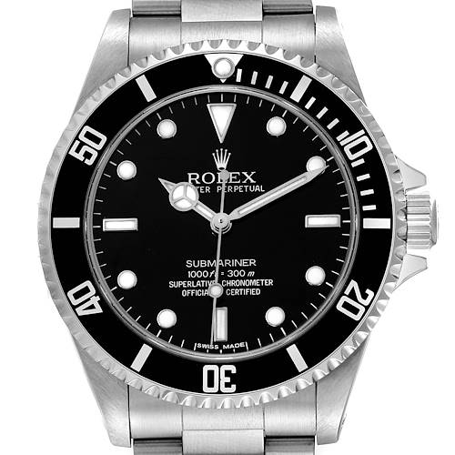Photo of Rolex Submariner No Date 40mm 4 Lines Steel Mens Watch 14060M