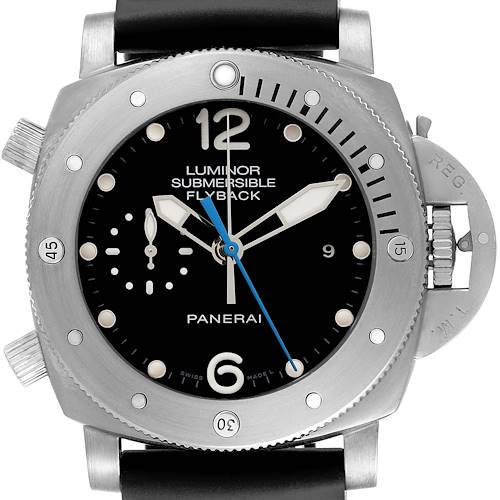 Photo of Panerai Luminor Submersible Chrono Flyback Mens Watch PAM00614 Papers
