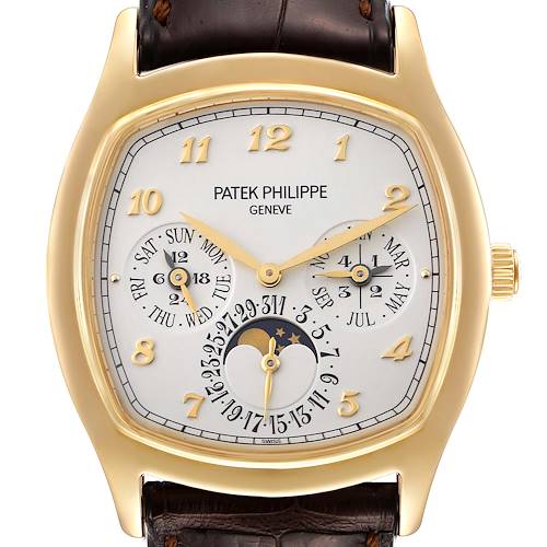 Photo of Patek Philippe Complications Perpetual Calendar Yellow Gold Watch 5940 Box Paper