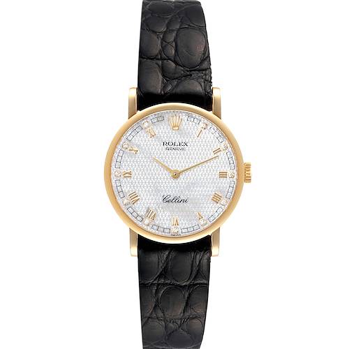 Photo of Rolex Cellini Classic Yellow Gold MOP Dial Ladies Watch 5109 Box Papers