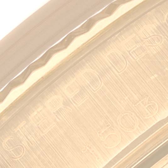 This close-up image shows the engraved inner bezel of the Rolex Vintage Collection 1503 Men's Yellow Gold Champagne Dial 1503 Men's Yellow Gold Champagne Dial watch.