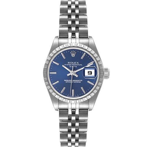 Photo of Rolex Date 26 Blue Dial Jubilee Bracelet Steel Ladies Watch 79240