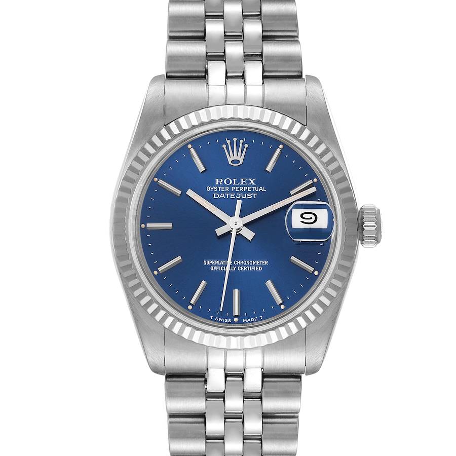 NOT FOR SALE Rolex Datejust Midsize 31 Steel White Gold Blue Dial Ladies Watch 68274 PARTIAL PAYMENT SwissWatchExpo