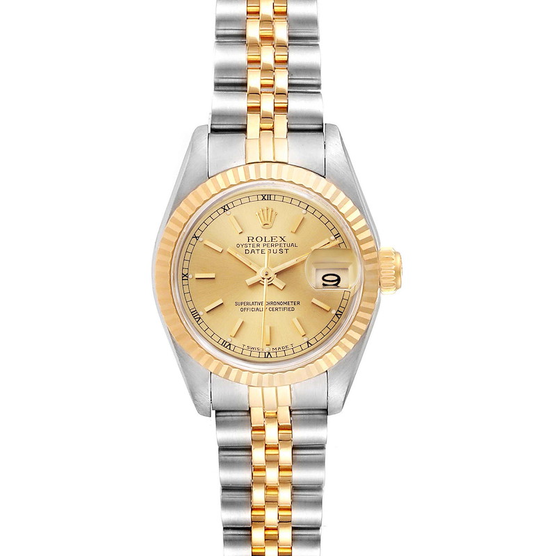 Rolex Datejust Steel Yellow Gold Automatic Ladies Watch 69173 SwissWatchExpo