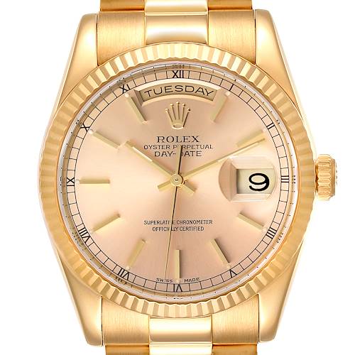 Photo of NOT FOR SALE Rolex President Day Date 36mm Yellow Gold Mens Watch 118238 PARTIAL PAYMENT
