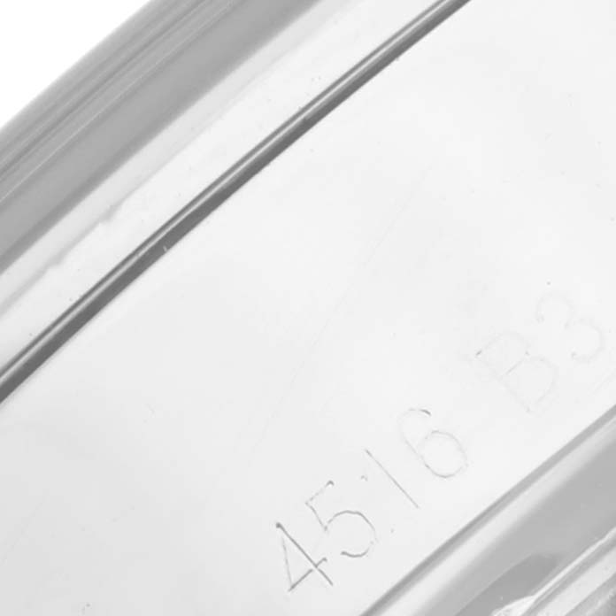 This image shows a close-up engraving on the bezel or casing of a Breitling Transocean A45310 Men
s Stainless Steel White Dial A45310 Men
s Stainless Steel White Dial watch.