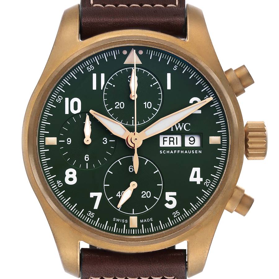 NOT FOR SALE IWC Pilot Chronograph Spitfire Bronze Mens Watch IW387902 Unworn PARTIAL PAYMENT SwissWatchExpo