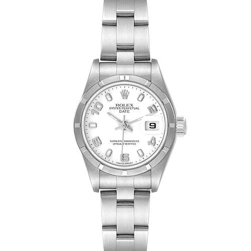 Photo of Rolex Date White Dial Oyster Bracelet Steel Ladies Watch 79190 Papers