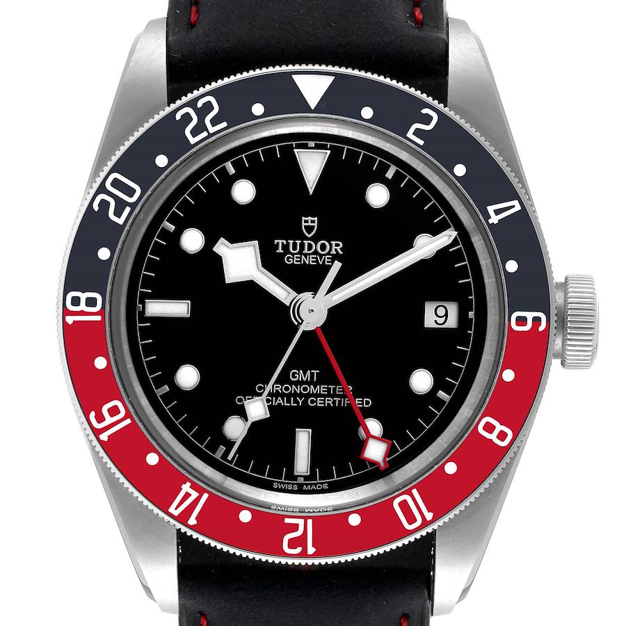 Tudor Heritage Black Bay GMT Pepsi Bezel Mens Watch 79830RB Box Card SwissWatchExpo