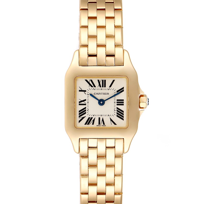 Cartier Santos Demoiselle 24mm Yellow Gold Ladies Watch W25063X9 SwissWatchExpo