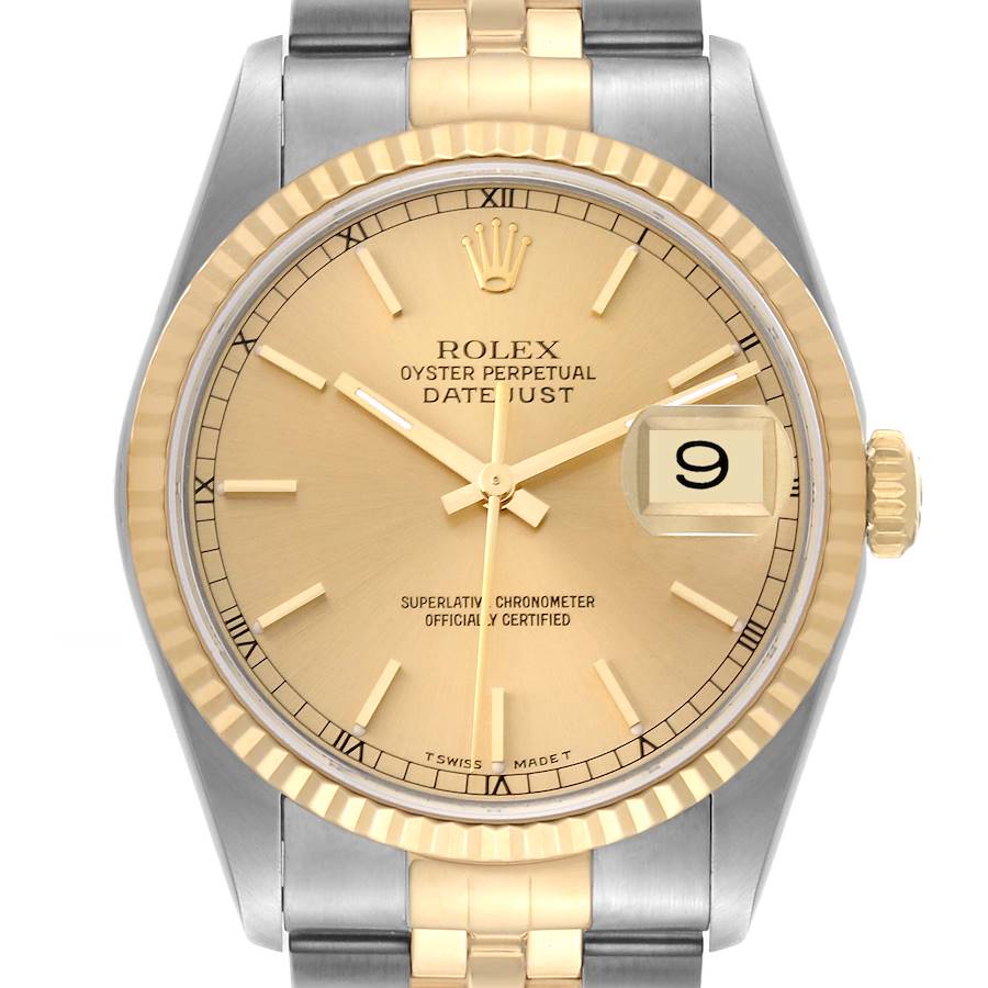 PARTIAL PAYMENT Rolex Datejust Steel Yellow Gold Mens Watch 16233 Box Papers NOT FOR SALE SwissWatchExpo