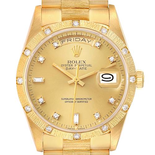 Photo of NOT FOR SALE: Rolex President Day-Date 18K Yellow Gold Diamond Mens Watch 18308: Partial Payment