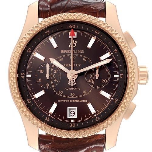 Photo of Breitling Bentley Mark VI Rose Gold Special Edition Mens Watch R26362 Box Papers