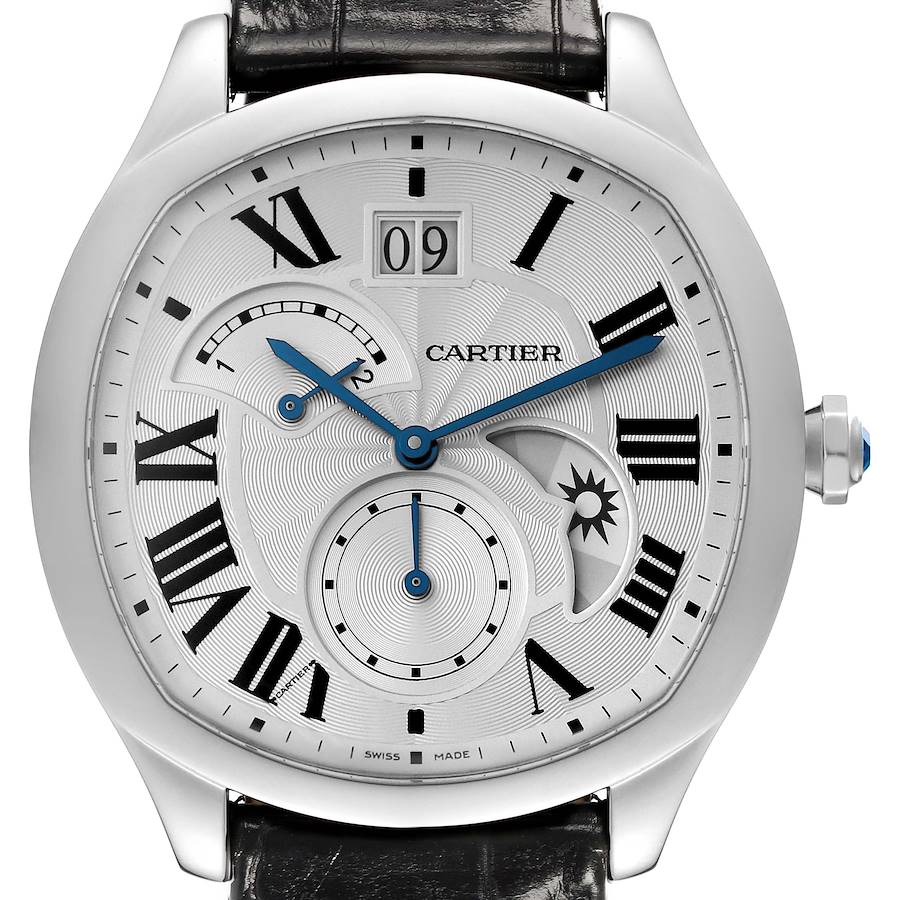 Cartier Drive Retrograde Chronograph Steel Mens Watch WSNM0005 SwissWatchExpo