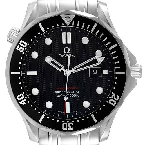 Photo of Omega Seamaster 300M Black Dial Steel Mens Watch 212.30.41.61.01.001 Box Card