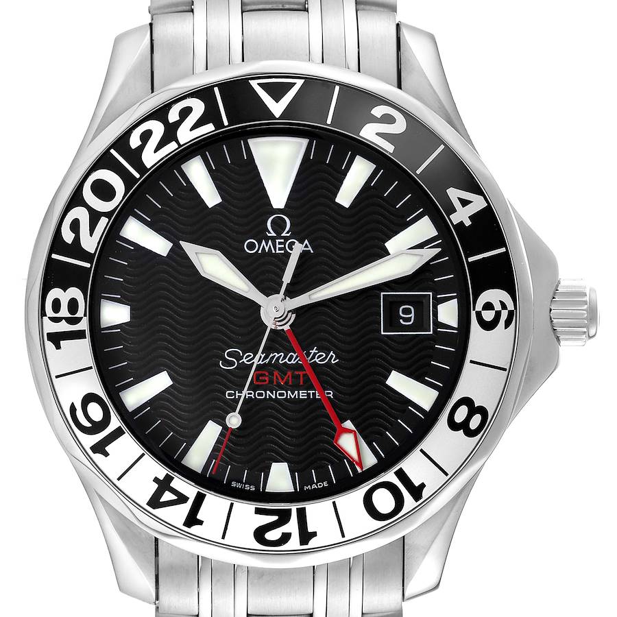 Omega Seamaster GMT 50th Anniversary Steel Mens Watch 2534.50.00 Box Card SwissWatchExpo