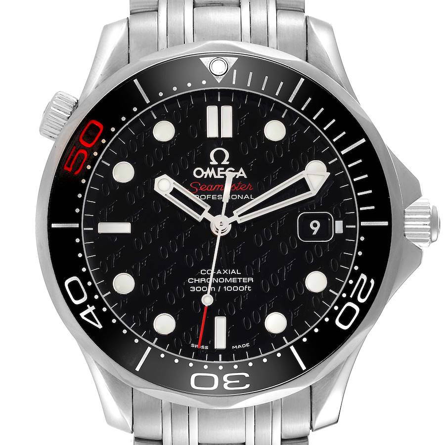 Omega Seamaster Limited Edition Bond 007 Steel Mens Watch 212.30.41.20.01.005 Card SwissWatchExpo