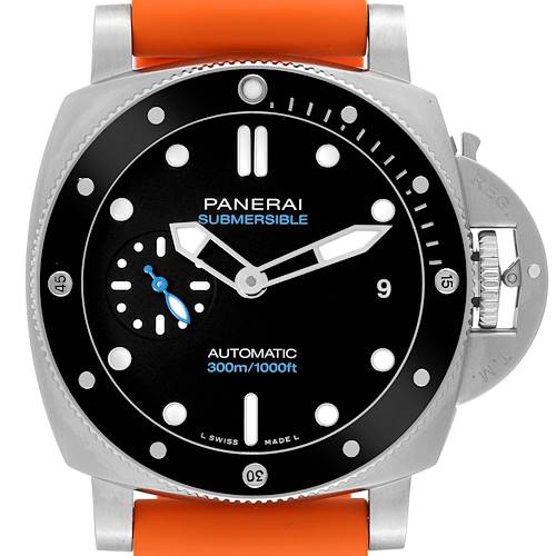 Photo of Panerai Luminor Submersible 42mm Steel Mens Watch PAM00683 Box Card