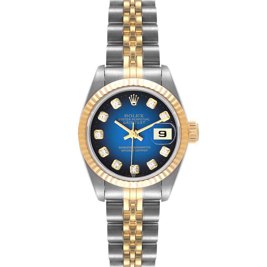 Rolex Datejust 26mm Steel Yellow Gold Diamond Ladies Watch 69173 Papers SwissWatchExpo
