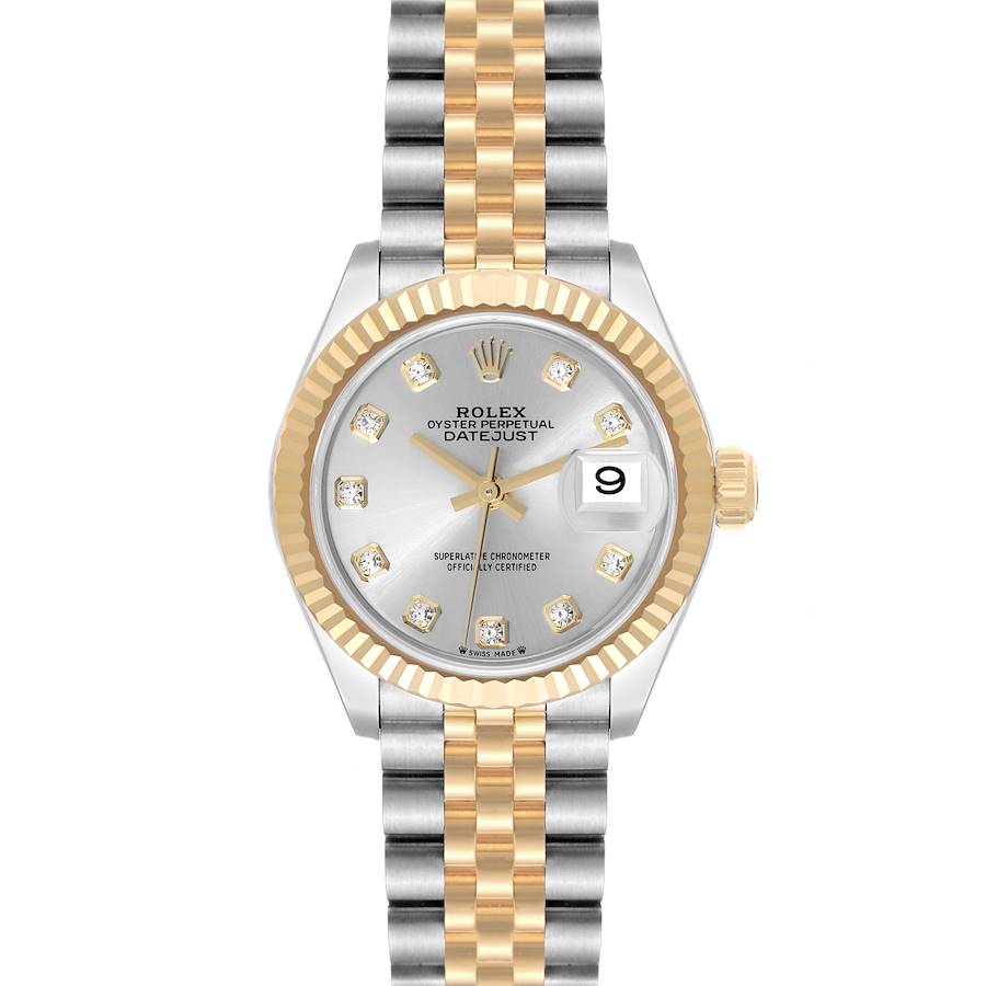 Rolex Datejust 28 Steel Yellow Gold Diamond Ladies Watch 279173 Unworn SwissWatchExpo