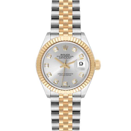 Photo of Rolex Datejust 28 Steel Yellow Gold Diamond Ladies Watch 279173 Unworn