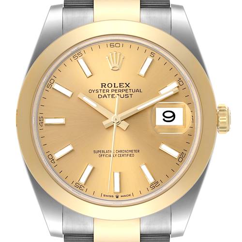 Photo of NOT FOR SALE Rolex Datejust 41 Steel Yellow Gold Smooth Bezel Mens Watch 126303 Unworn PARTIAL PAYMENT