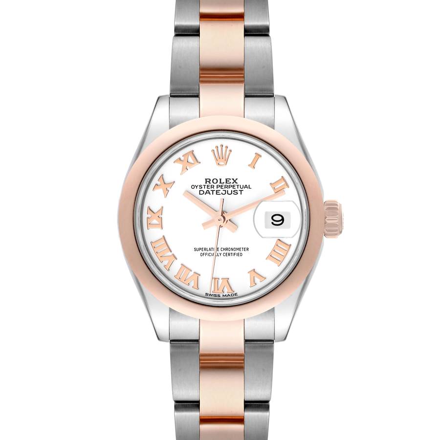 Rolex Datejust Steel Everose Rose Gold White Dial Ladies Watch 279161 SwissWatchExpo