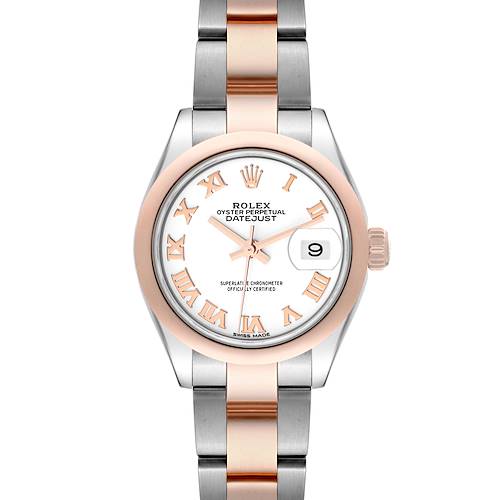 Photo of Rolex Datejust Steel Everose Rose Gold White Dial Ladies Watch 279161