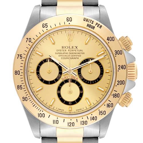 Photo of Rolex Daytona Steel Yellow Gold Zenith Movement Mens Watch 16523