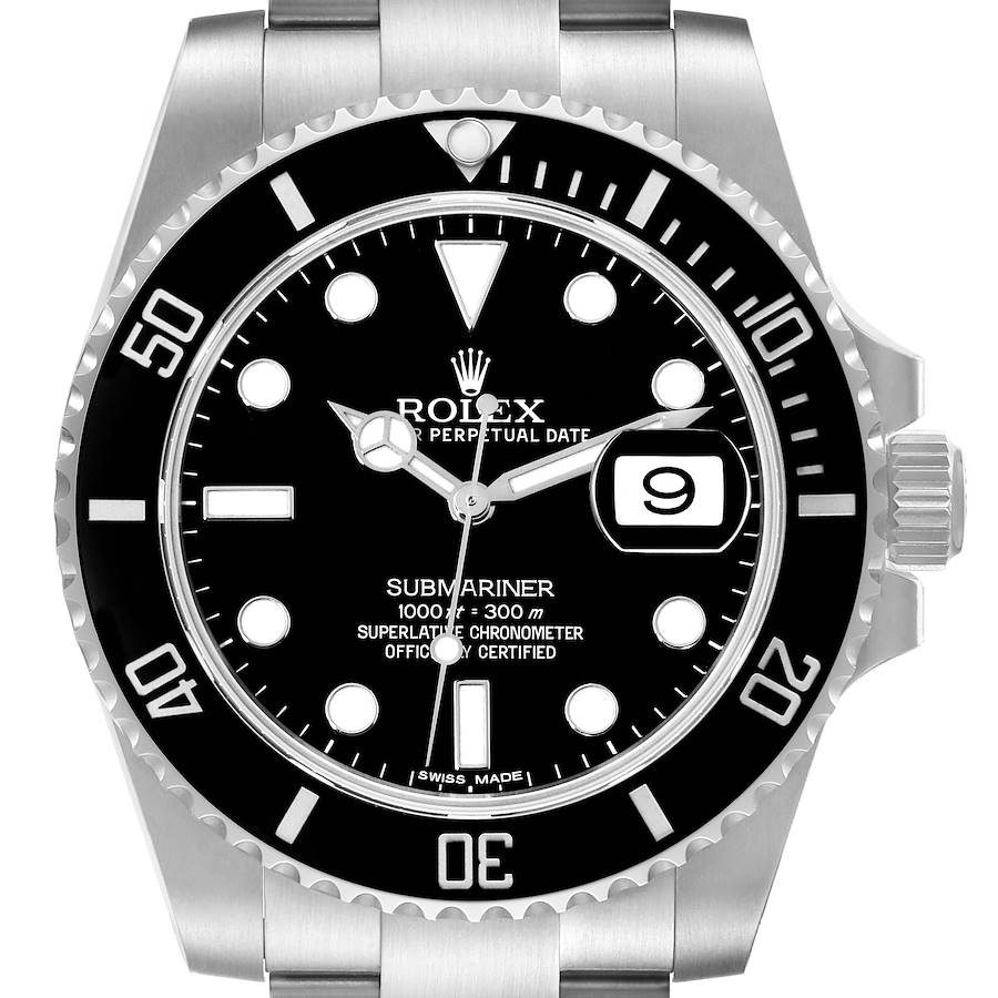 Rolex Submariner Date Black Dial Steel Mens Watch 116610 Box Card SwissWatchExpo