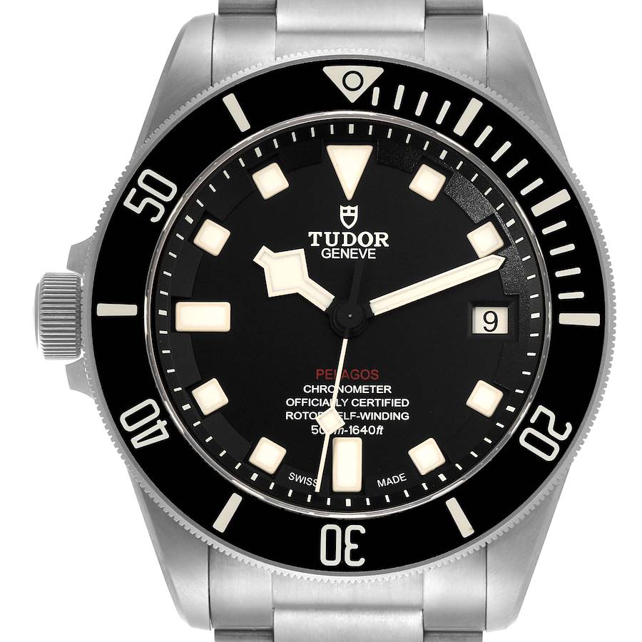 Tudor Pelagos 42mm LHD Titanium Steel Mens Watch 25610 Box Card SwissWatchExpo