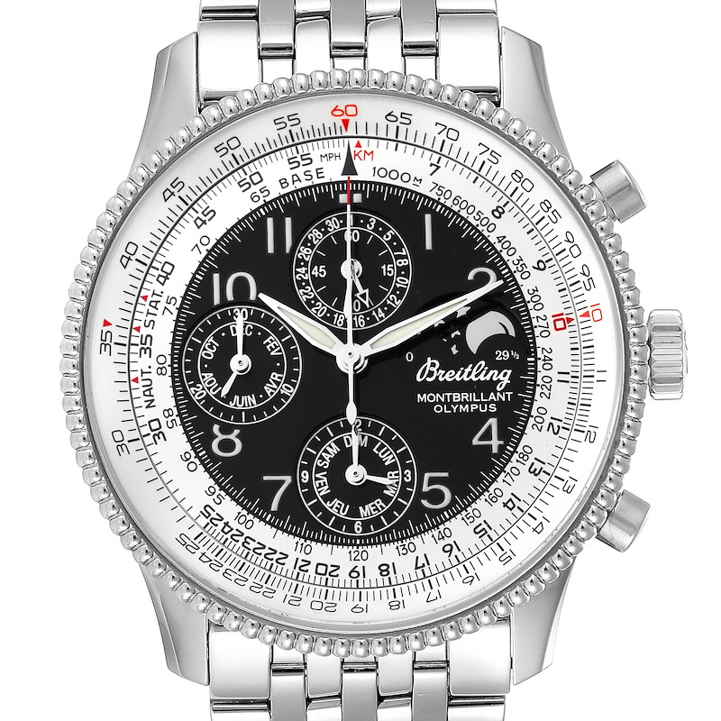 Breitling Navitimer Montbrillant Olympus Chronograph Mens Watch A19350 SwissWatchExpo