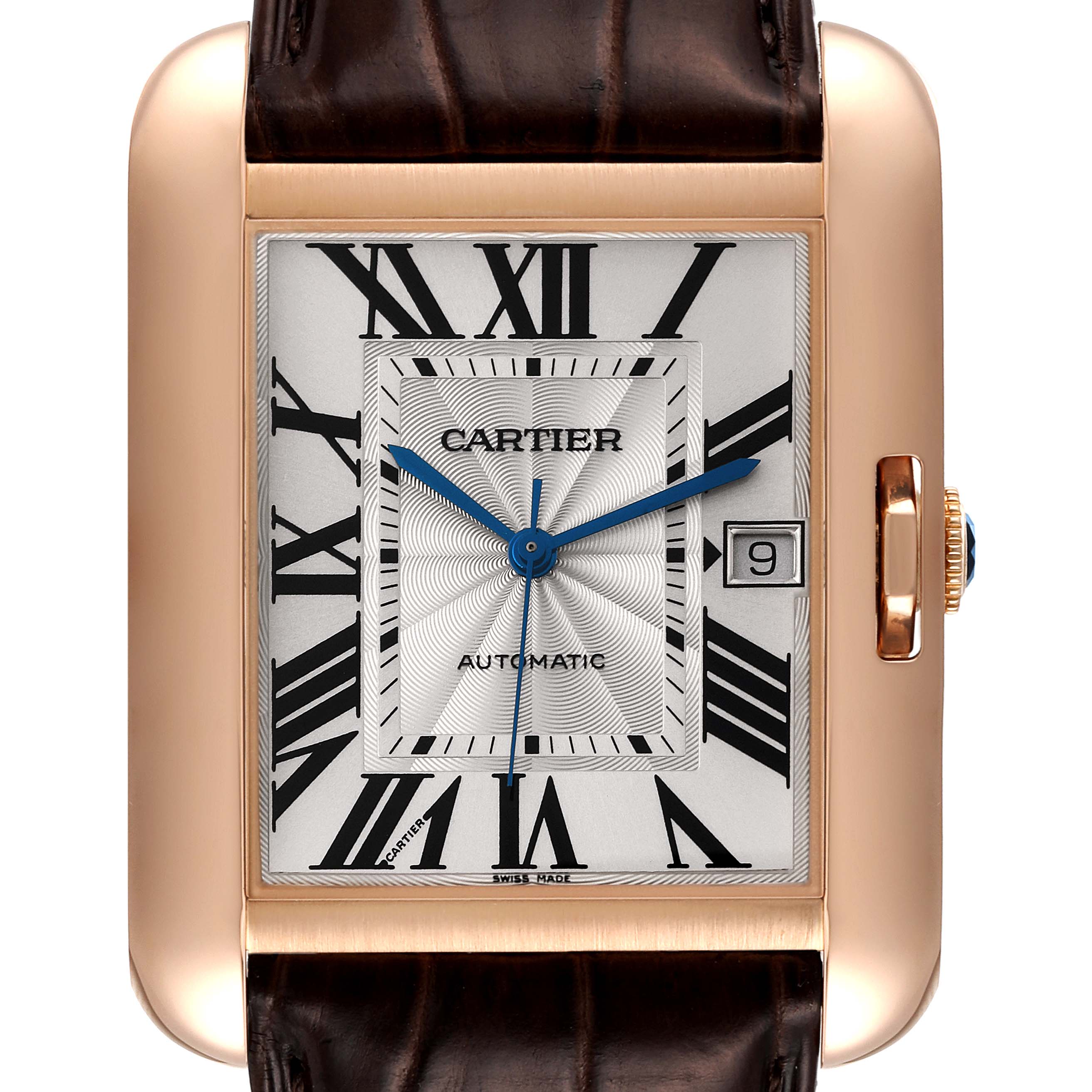 Cartier Tank Anglaise XL 18k Rose Gold Mens Watch W5310004 Box Papers ...