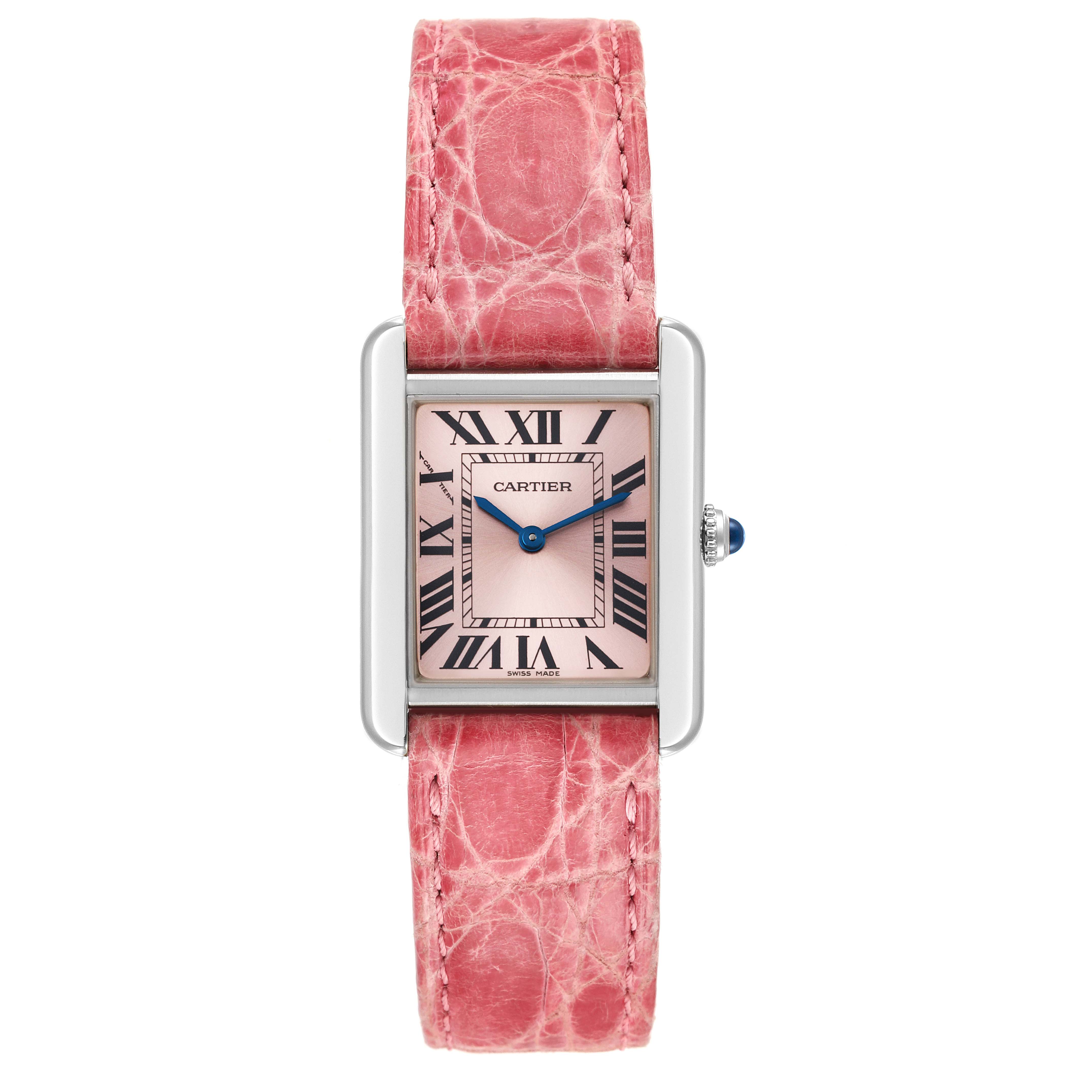 Cartier Tank Solo Stainless Steel W5200000 Stock 45692 SwissWatchExpo