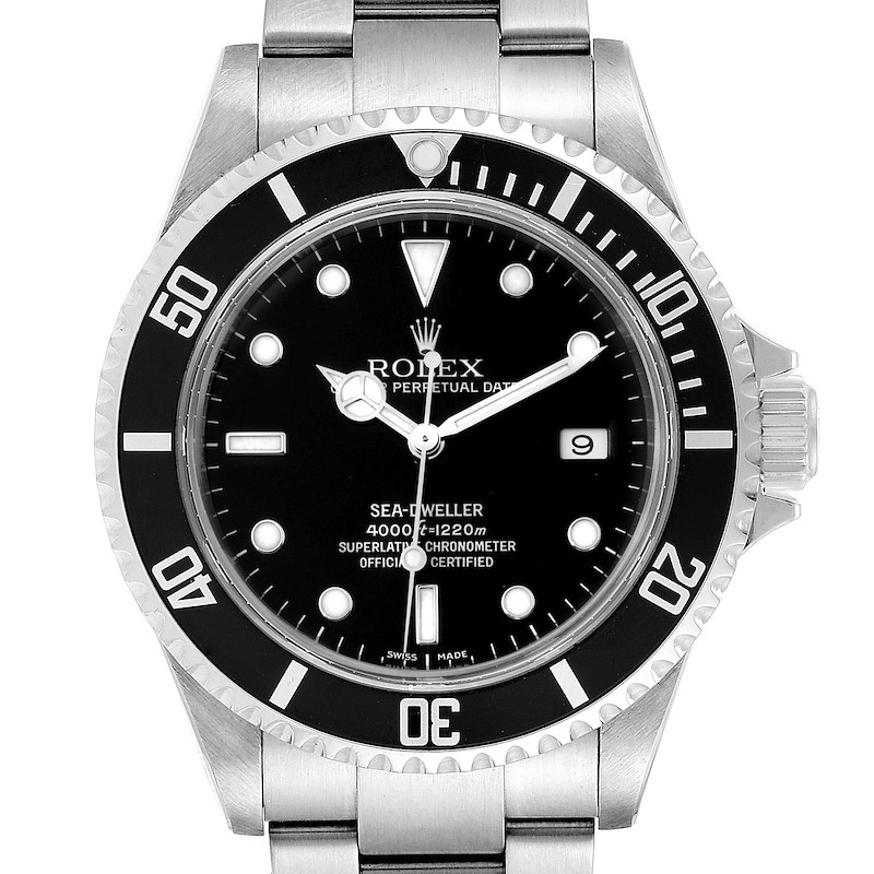 Rolex Seadweller Black Dial Automatic Steel Mens Watch 16600 Box Papers SwissWatchExpo