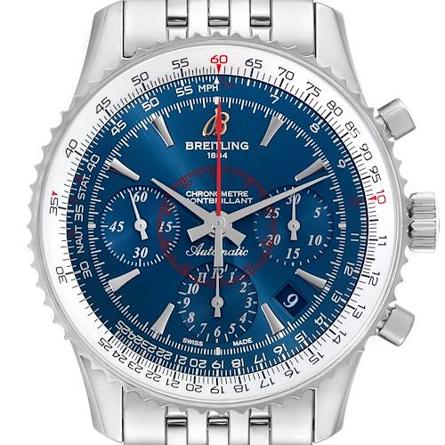 Photo of Breitling Navitimer Montbrillant 01 Limited Edition Steel Mens Watch AB0130 Box Card