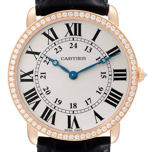 Photo of Cartier Ronde Louis 36mm Rose Gold Diamond Ladies Watch WR000651