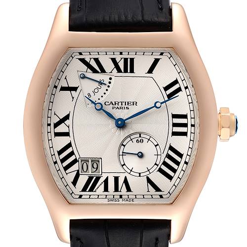 Photo of Cartier Tortue Privee Rose Gold 8 Day Power Reserve Mens Watch W1545851