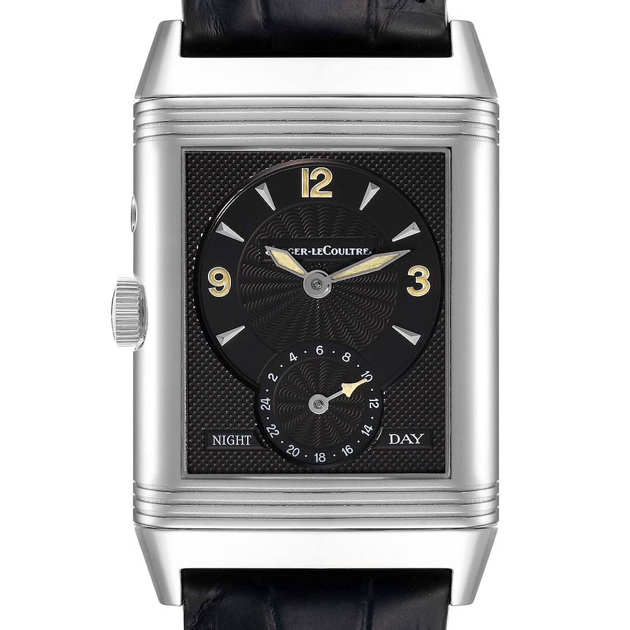 Jaeger LeCoultre Reverso Duo Day Night Steel Watch 270.8.54