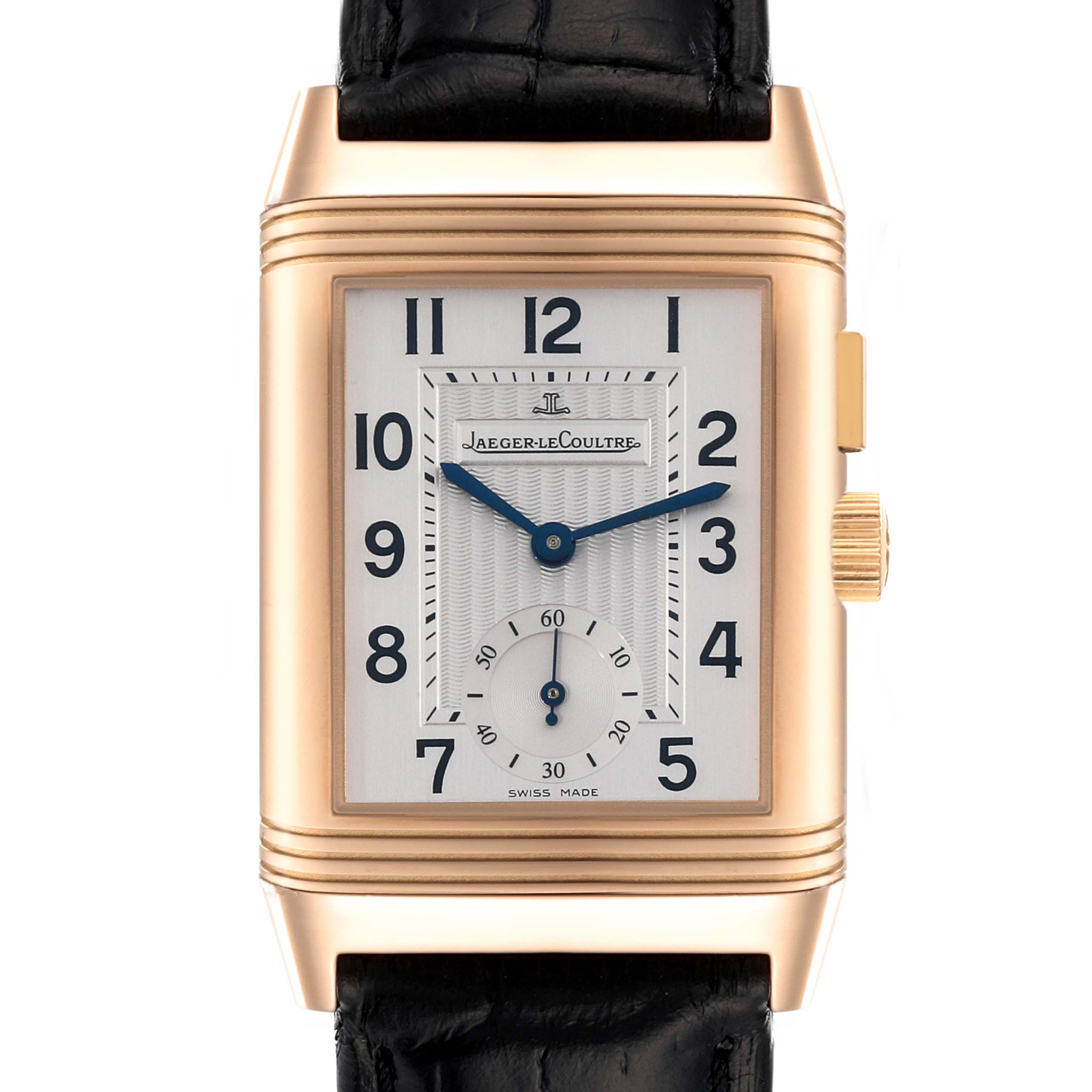 Jaeger LeCoultre Reverso Duo Rose Gold Mens Watch 272.2.54 Q2712410 ...