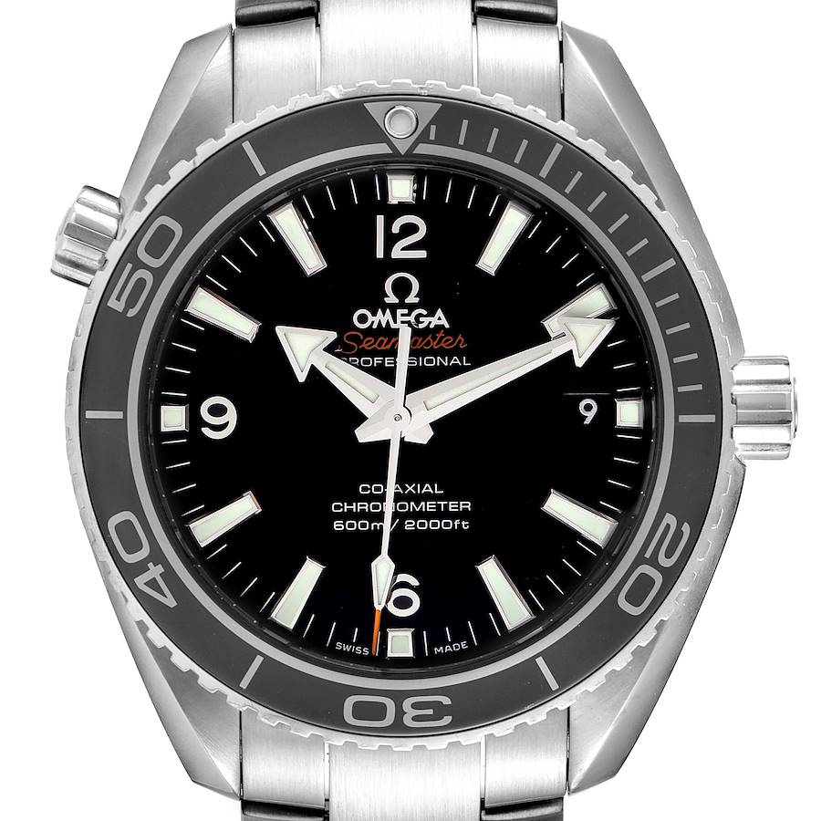 Omega Seamaster Planet Ocean Steel Mens Watch 232.30.42.21.01.001 Box Card SwissWatchExpo