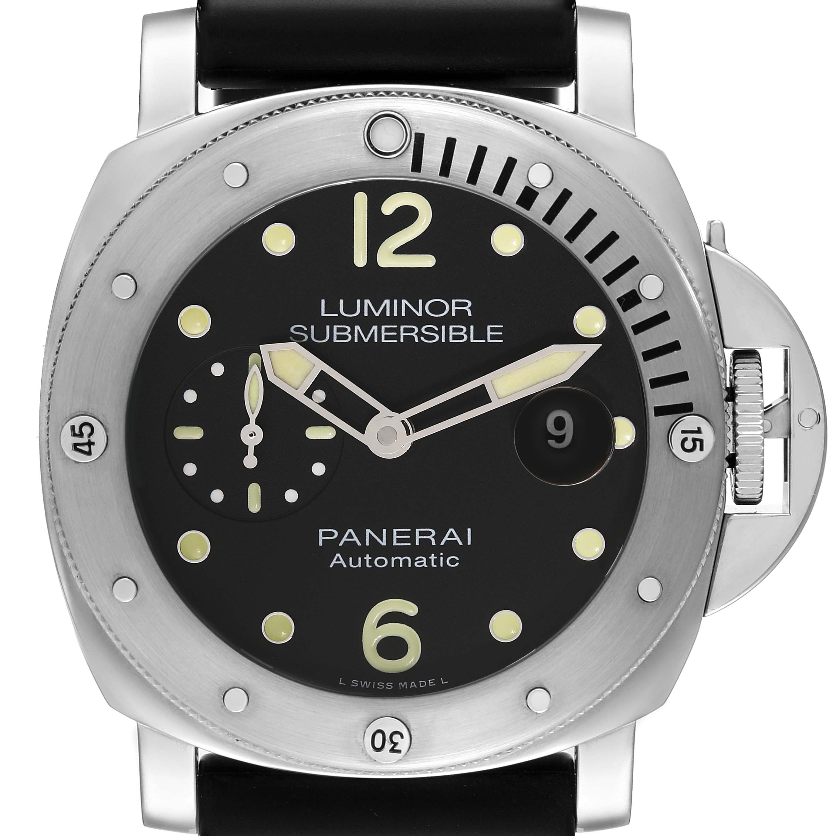 Panerai Luminor Submersible 44mm Steel Mens Watch PAM01024 Box