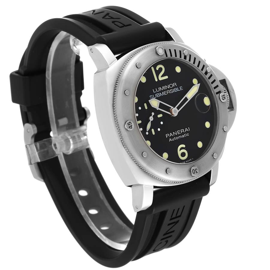 Panerai Luminor Submersible 44mm Steel Mens Watch PAM01024 Box