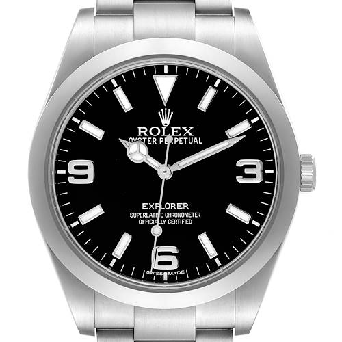 Photo of Rolex Explorer I 39mm Black Dial Steel Mens Watch 214270