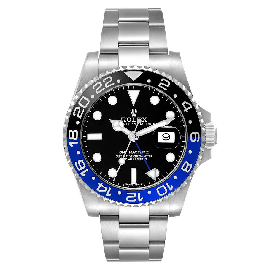 Rolex GMT Master II Batman Blue Bezel Watch 126710BLNR WatchGuyNYC