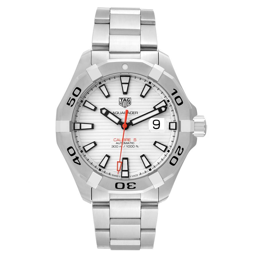 Bracelet TAG Heuer Aquaracer Blanc - Caoutchouc 20mm + Boucle Déployante - Neuf étiqueté