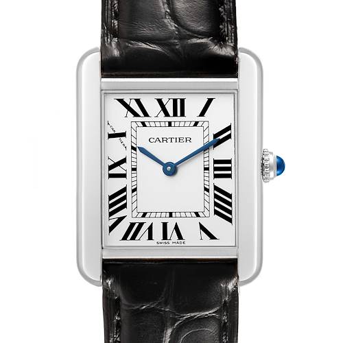 Photo of Cartier Tank Solo Small Steel Silver Roman Dial Ladies Watch WSTA0030