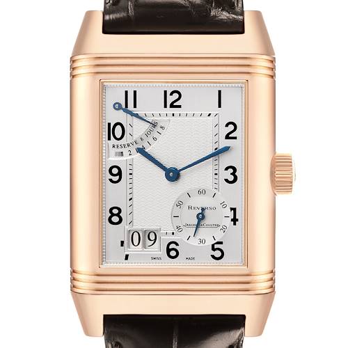 Photo of Jaeger LeCoultre Reverso Grande Date Rose Gold Mens Watch Q3002401 Box Papers