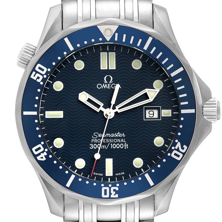 Omega Seamaster Diver 300M James Bond Quartz Steel Mens Watch 2541.80.00 SwissWatchExpo