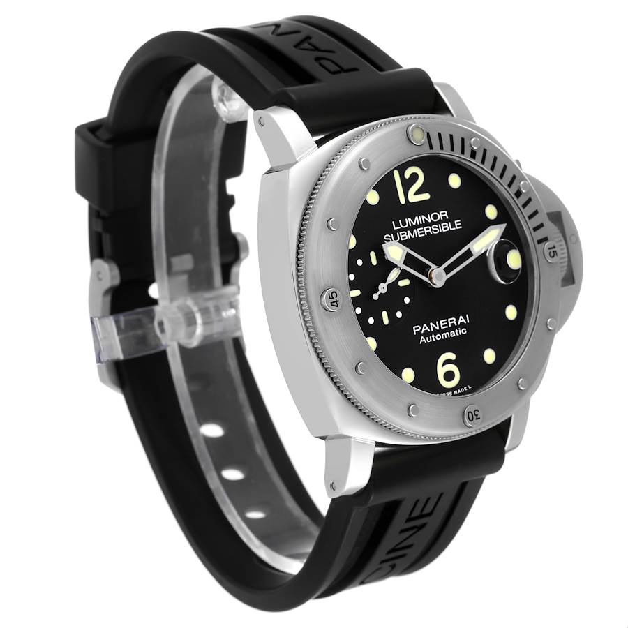 Panerai Luminor Submersible 44mm Steel Mens Watch PAM01024 Box